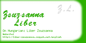 zsuzsanna liber business card